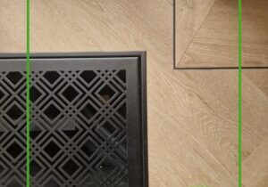 Modern rooster om uw convectorput mee af te dekken. Een mooie combinatie met de moderne PVC en houten visgraat vloeren. Op maat gemaakt door Siebendesign.nl